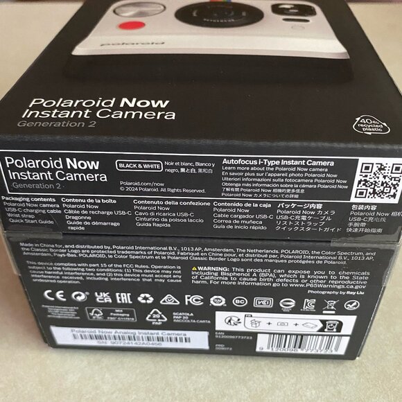 Polaroid - Now Instant Film Camera Generation 2 - Black & White New Unopened - Picture 5 of 5